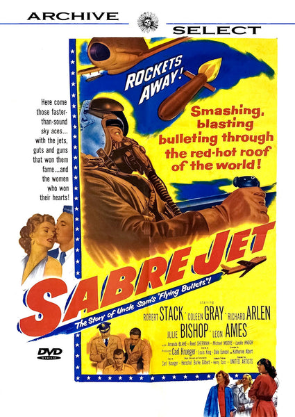 Sabre Jet 1953 Robert Stack Coleen Gray Richard Arlen Leon Ames Amanda Blake Jet pilots wives Korea